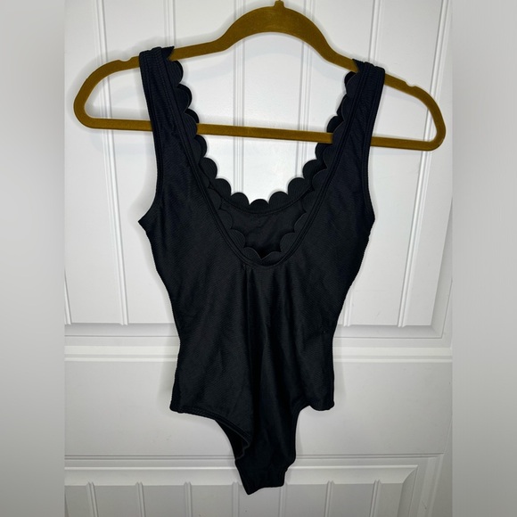 Cupshe Cheeky Gal Black Scalloped One-Piece Swimsuit - Picture 4 of 7